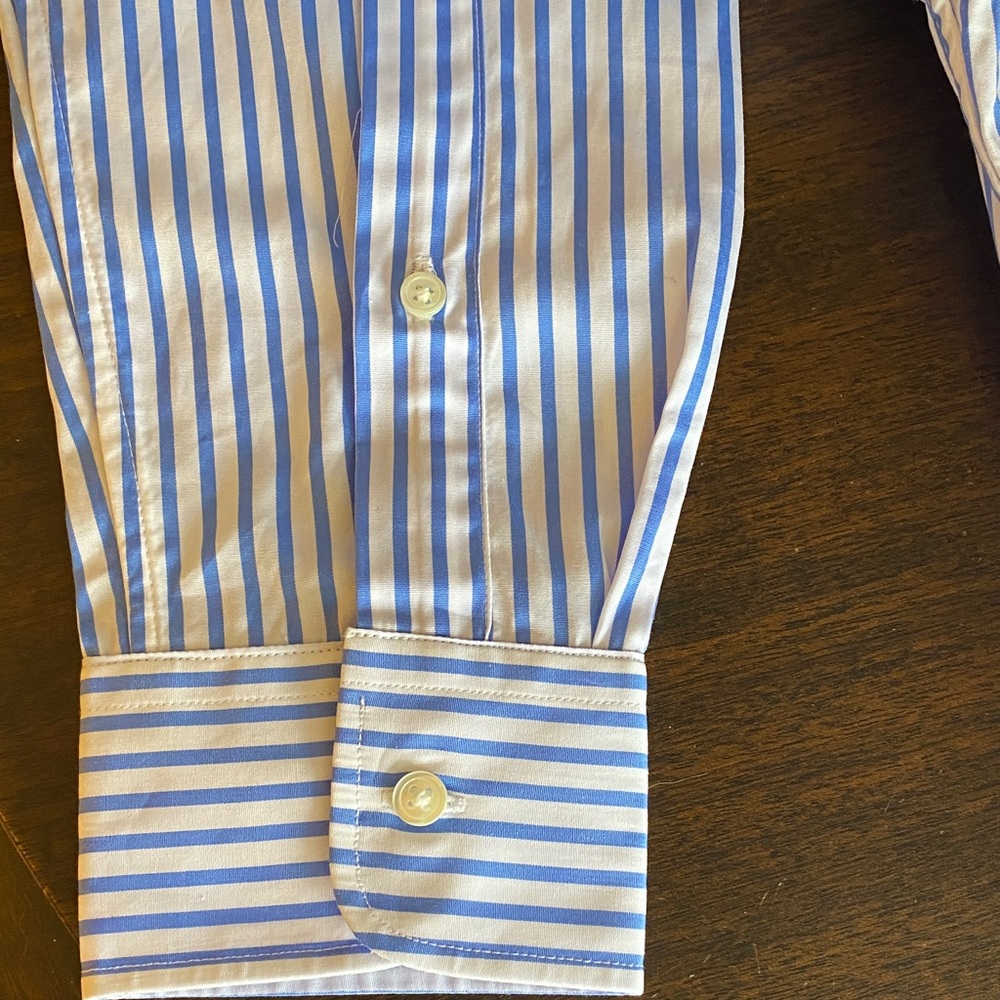 Polo Ralph Lauren Blue and White Striped Shirtdress NWT size 10 - Picture 7 of 8